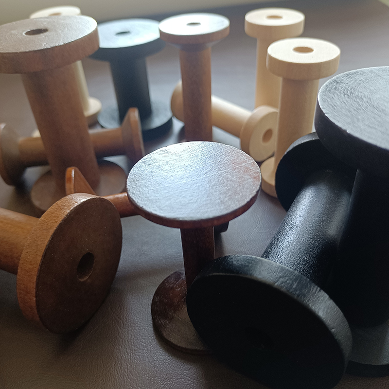 10Pcs/Set Vintage Natural Wood - Organza Ribbon Spool reseña y precio