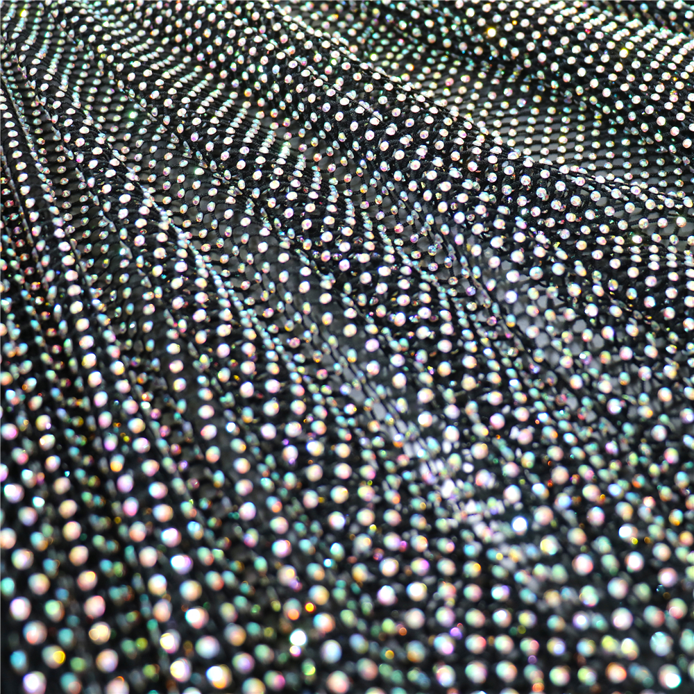 Fashion DIY AB Color Rhineston - Crystal Mesh Fabric reseña y precio