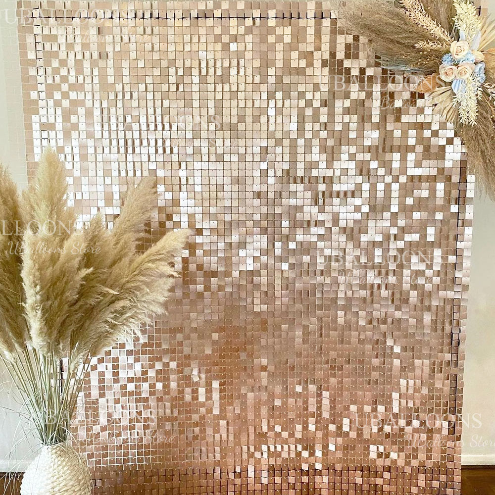 Matte Beige Gold Shimmer Sequi - Sequin Fabric Panel reseña y precio