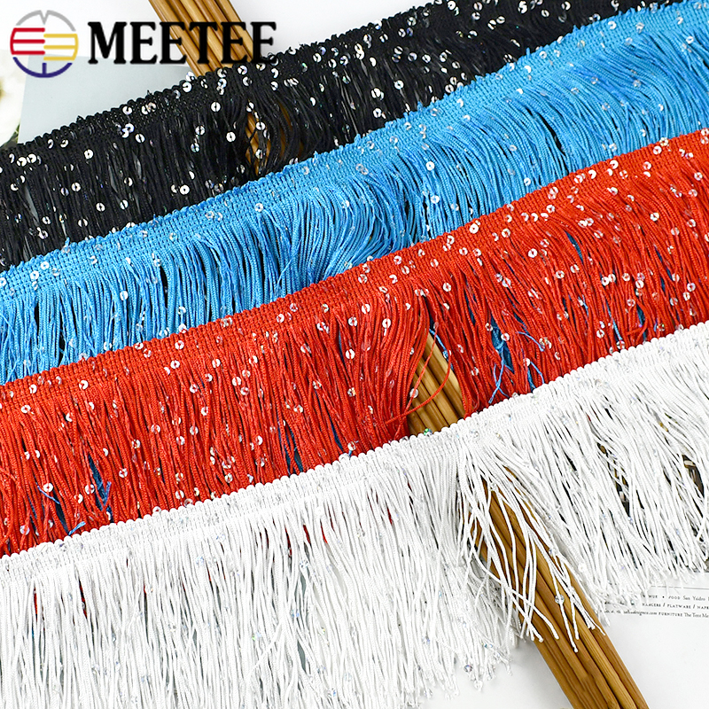 4/8M 10cm Colorful Sequin Tass - Fringe Ribbon Sewing reseña y precio