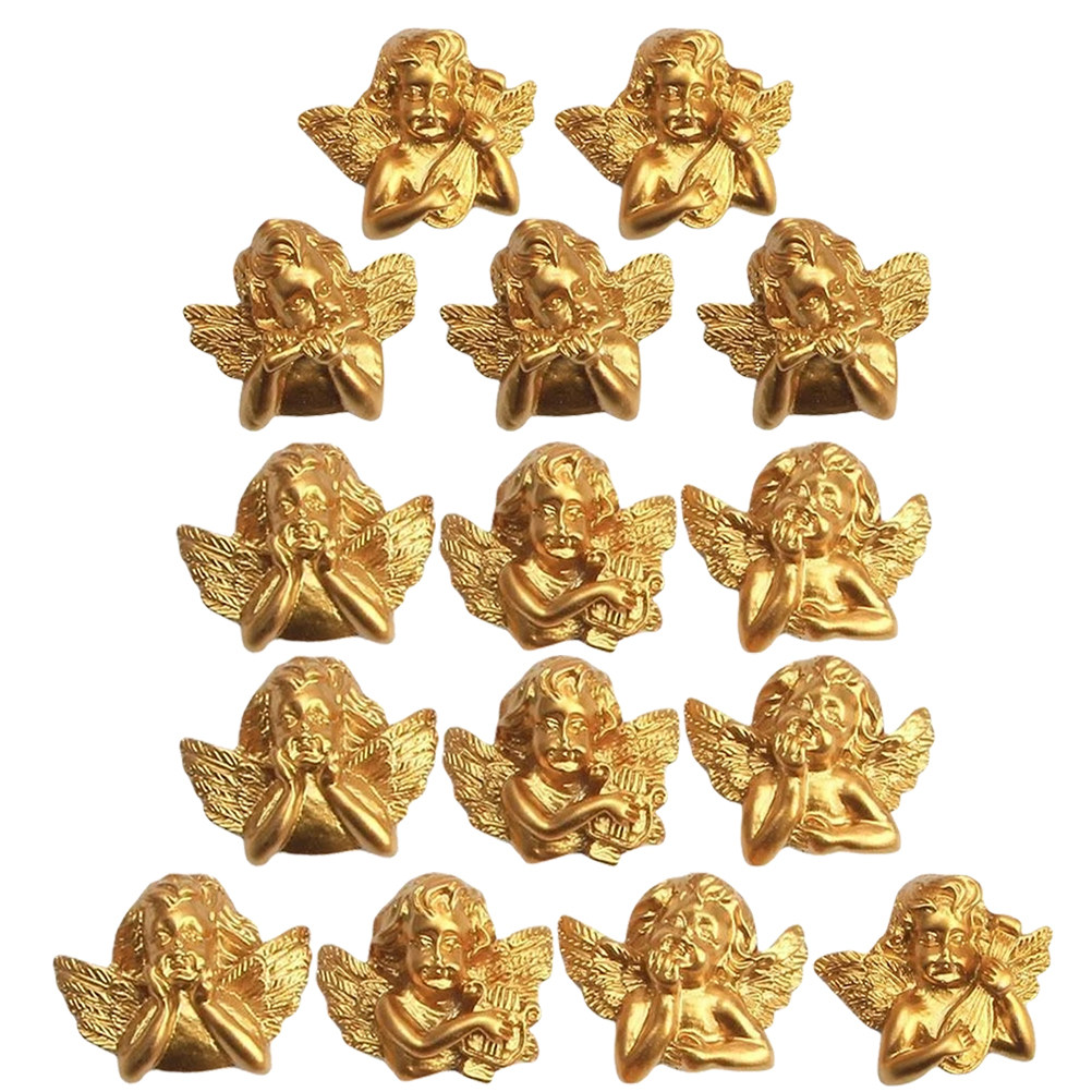 15pcs Resin Angel Accessories  - Embellishment Crafts reseña y precio