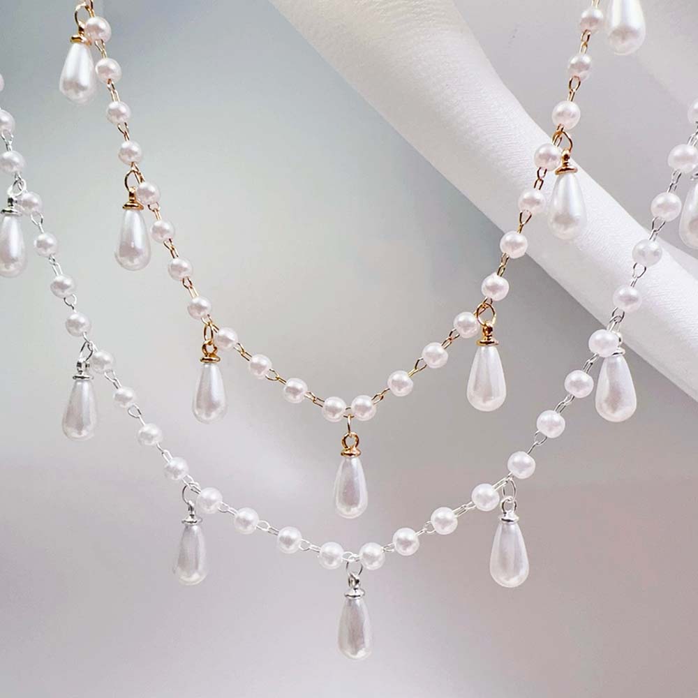 0.5M 1M Imitation Pearl Waterd - Pearl Trim Chain reseña y precio