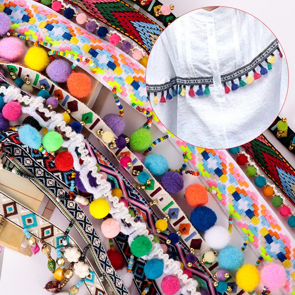 1yard Bohemia Tassel Lace Trim - Tassel Fringe Trim reseña y precio