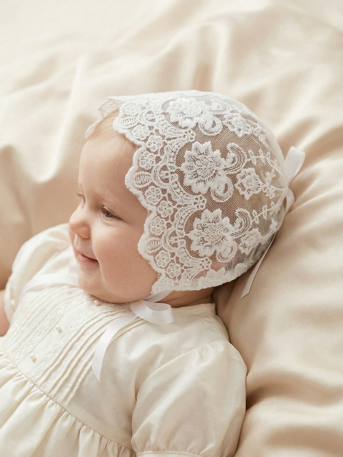 Baby Lace Brim Headband Hat He - Embroidery Embellishments reseña y precio