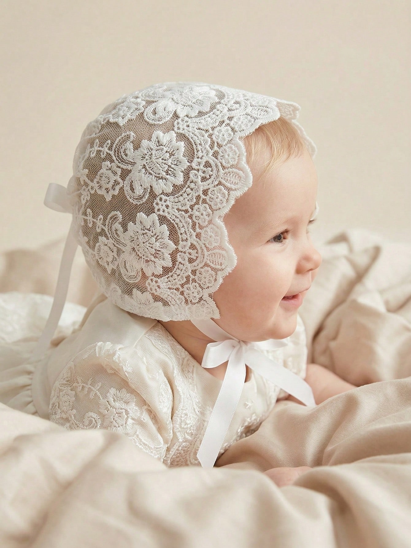 Baby Lace Brim Headband Hat He - Embroidery Embellishments reseña y precio