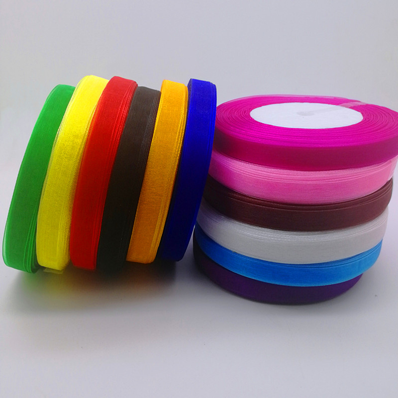 Hot 10mm 50Yards Spool Satin E - Organza Ribbon Spool reseña y precio