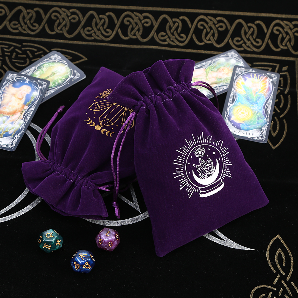 5Pcs Tarot Storage Velvet Bag  - Craft Embellishment Storage reseña y precio