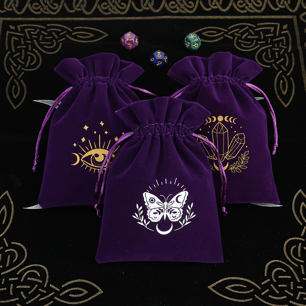 5Pcs Tarot Storage Velvet Bag  - Craft Embellishment Storage reseña y precio