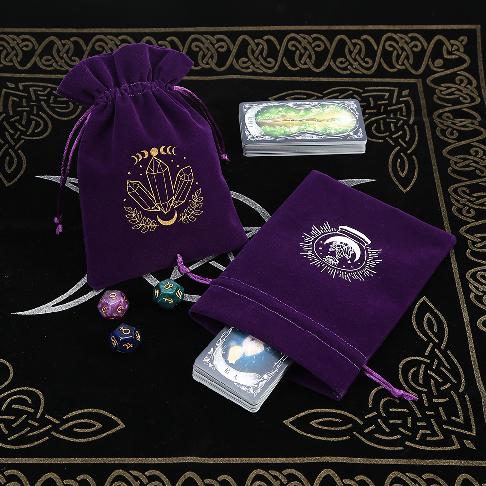 5Pcs Tarot Storage Velvet Bag  - Craft Embellishment Storage reseña y precio
