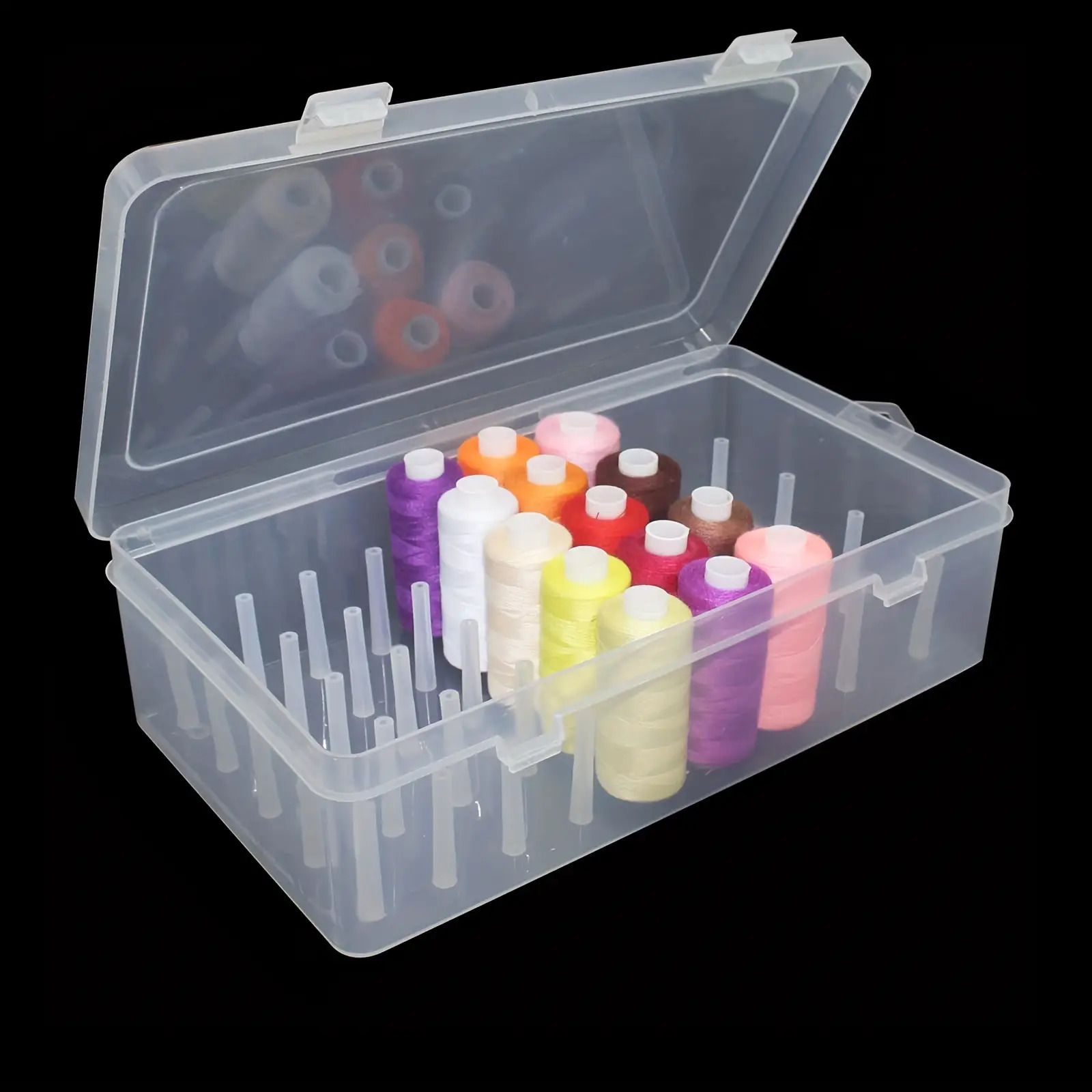 Clear Plastic Sewing Thread St - Craft Embellishment Storage reseña y precio