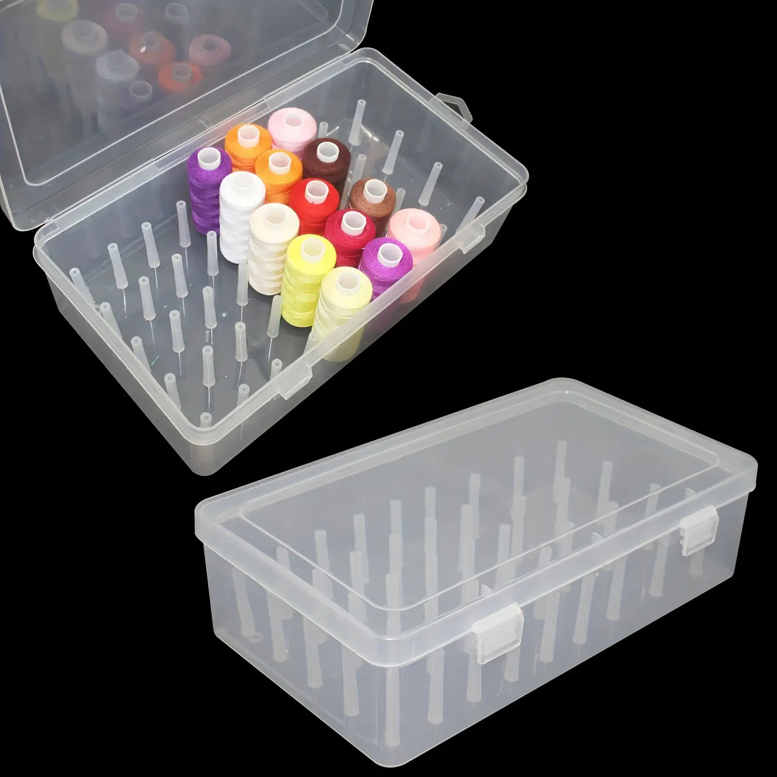Clear Plastic Sewing Thread St - Craft Embellishment Storage reseña y precio
