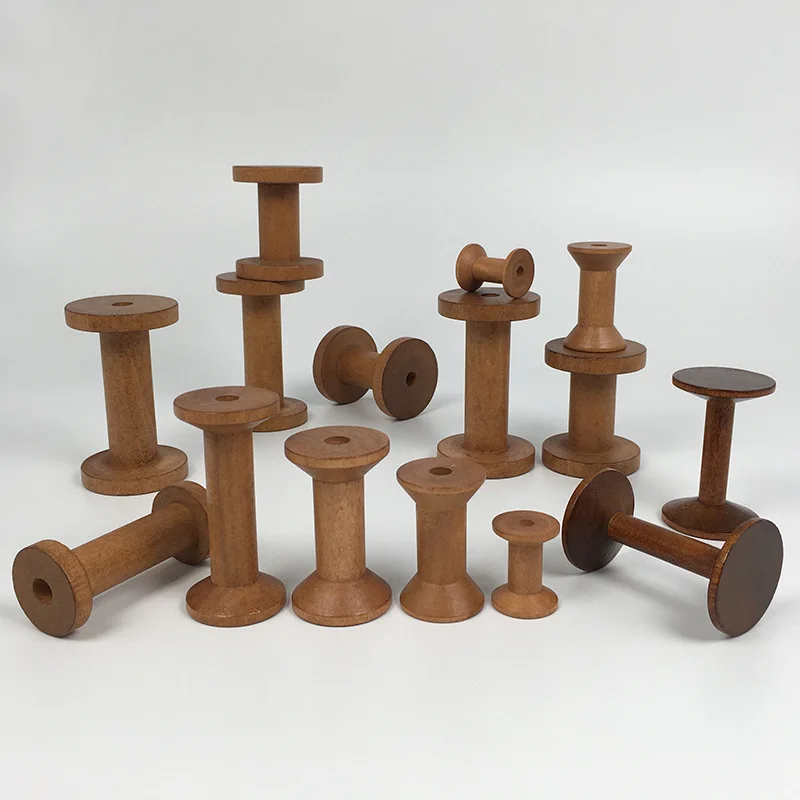 Vintage Wooden Spools DIY Reel - Organza Ribbon Spool reseña y precio
