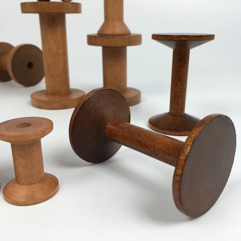 Vintage Wooden Spools DIY Reel - Organza Ribbon Spool reseña y precio