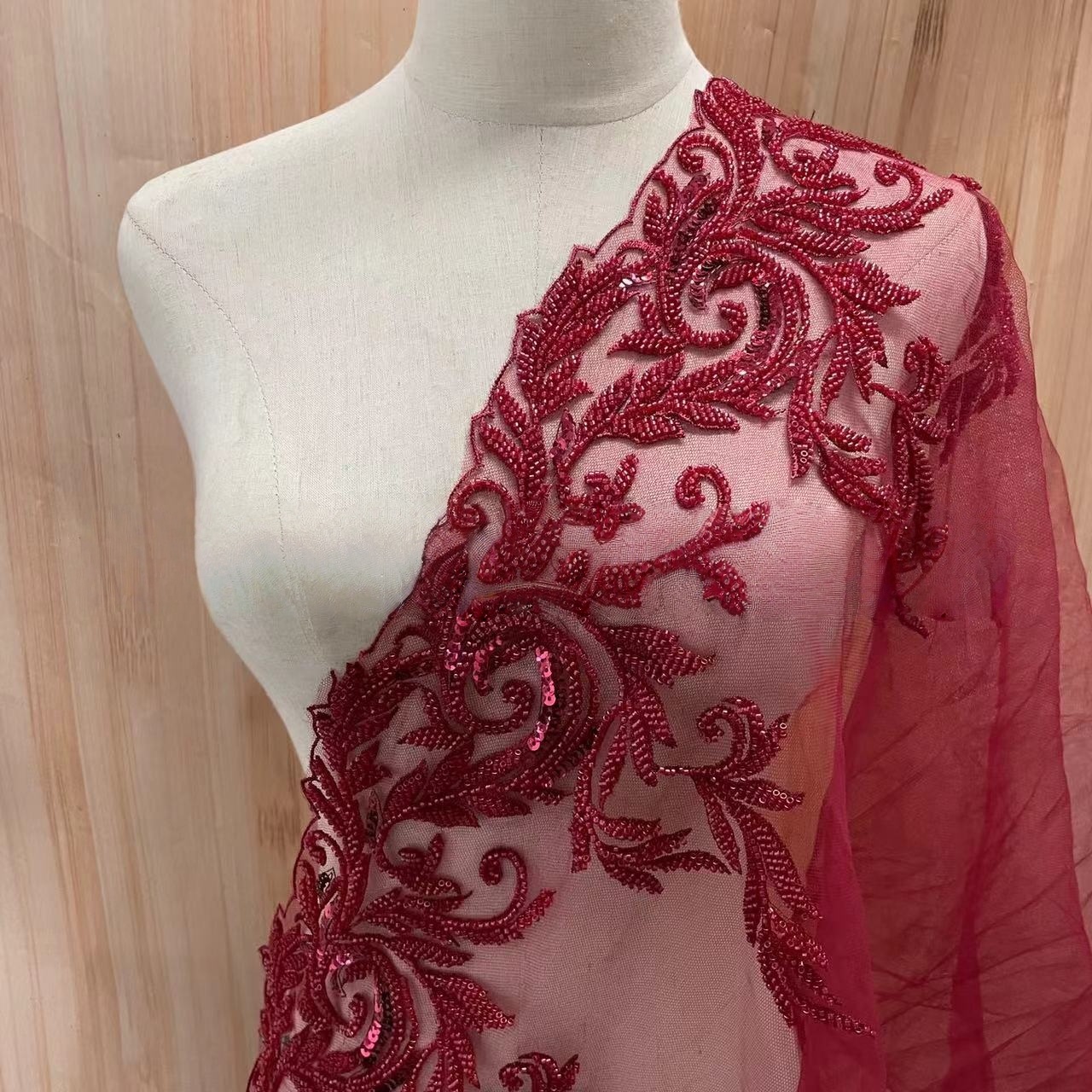 Beaded Embroidery Lace Trim wi - Beaded Trim Fringe reseña y precio