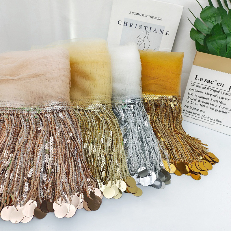 10 Yards Sequins Tassel Lace T - Tassel Fringe Trim reseña y precio