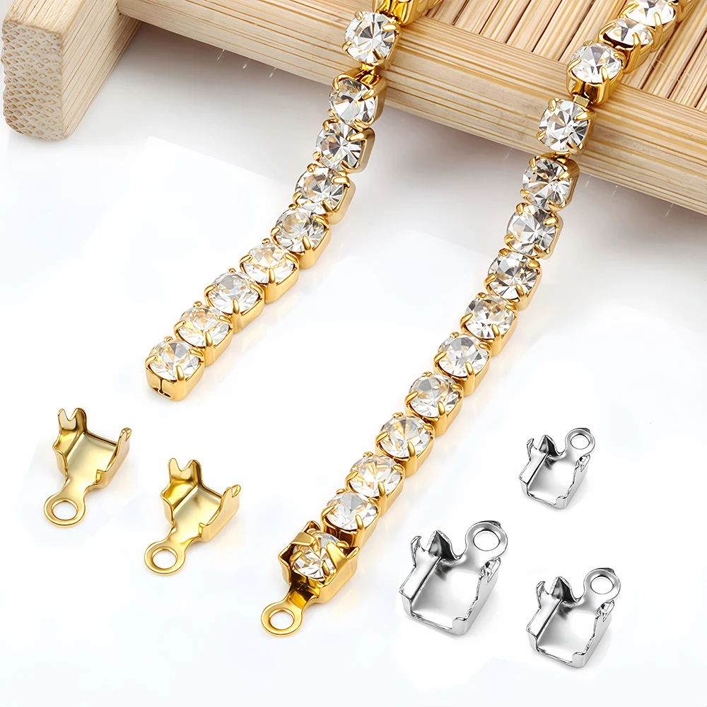 10/20Pcs Stainless Steel Gold  - Beaded Trim Fringe reseña y precio