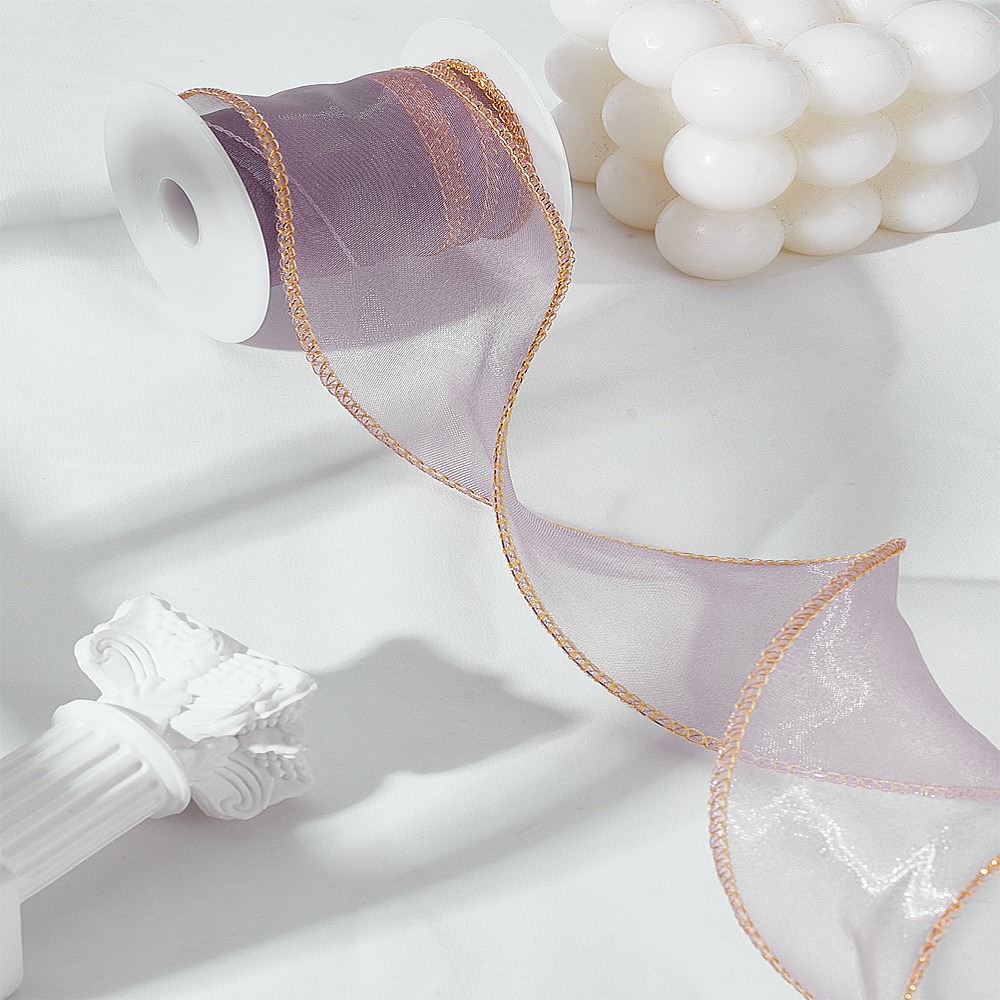 5 Yards Polyester Organza Ribb - Organza Ribbon Spool reseña y precio