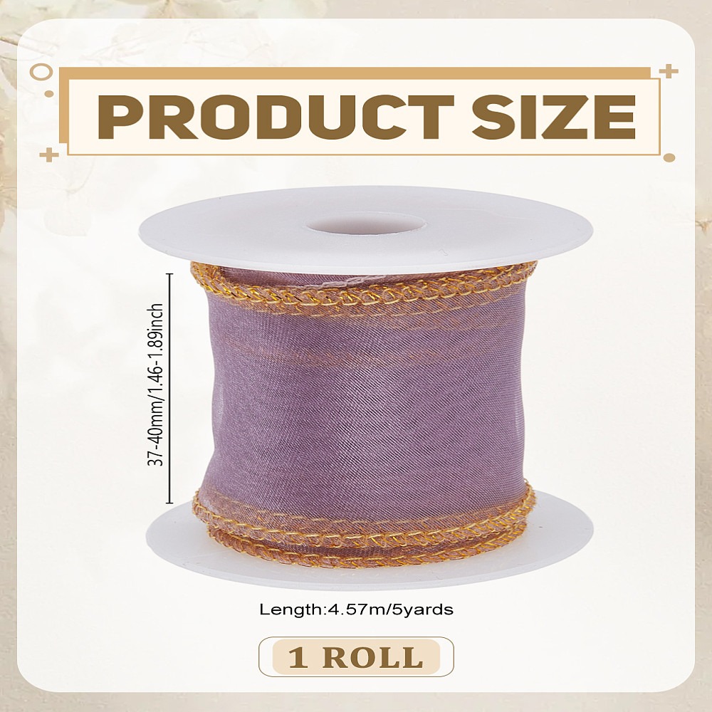 5 Yards Polyester Organza Ribb - Organza Ribbon Spool reseña y precio