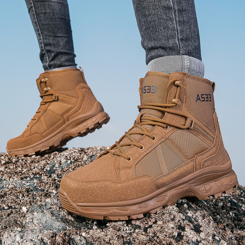 Men's Military Tactical Boots  - Guipure Lace Panel reseña y precio