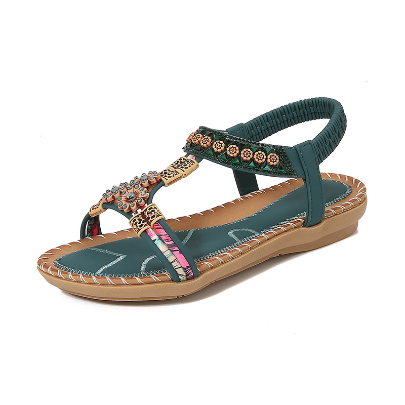 Fashion Bohemian Summer Sandal - Sew On Rhinestone reseña y precio