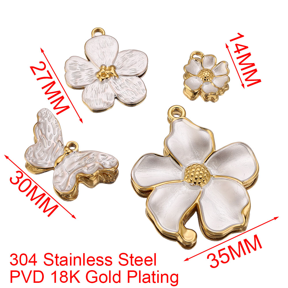 4PCS Stainless Steel White Cha - Embellishment Crafts reseña y precio