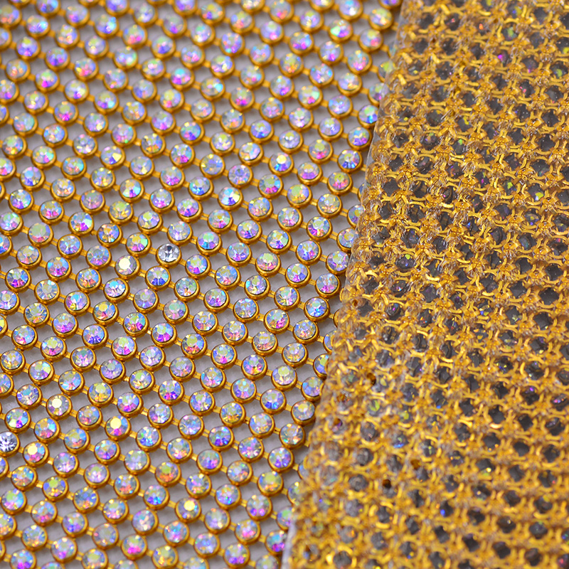 JUNAO 45*120cm Crystal AB Glas - Crystal Mesh Fabric reseña y precio