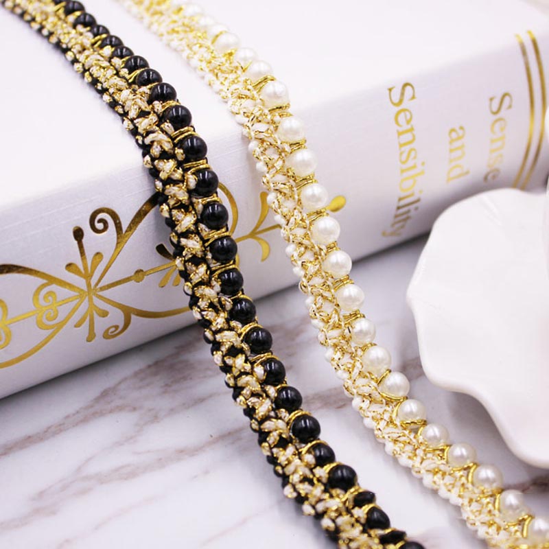 10yards DIY accessories Pearl  - Fringe Ribbon Sewing reseña y precio