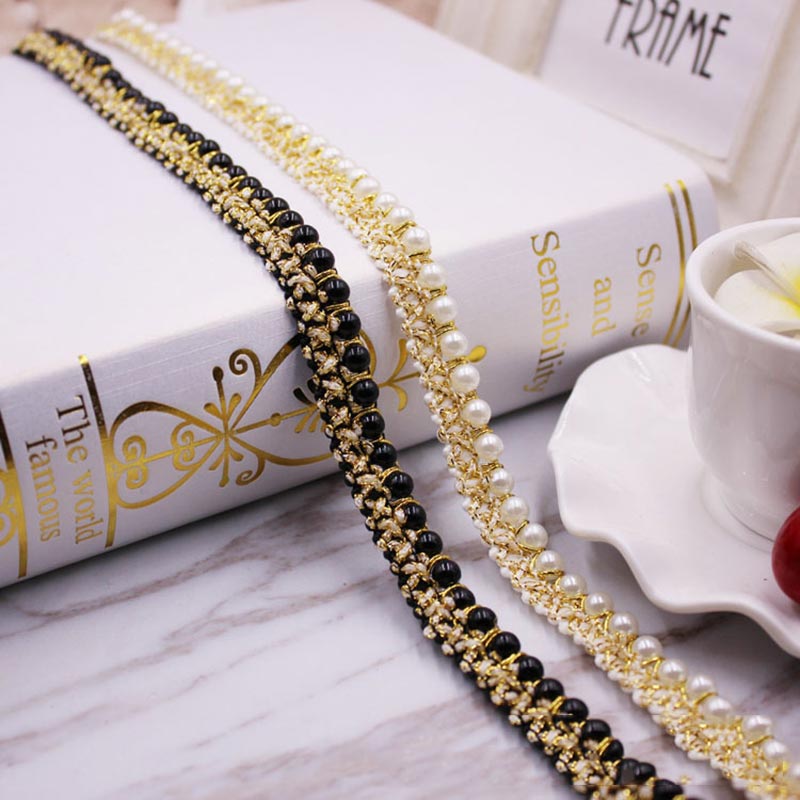 10yards DIY accessories Pearl  - Fringe Ribbon Sewing reseña y precio