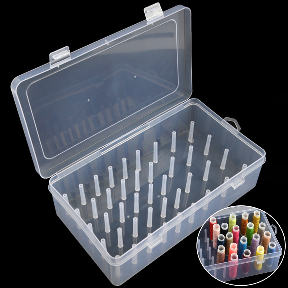 New Sewing Thread Box 42 Piece - Craft Embellishment Storage reseña y precio