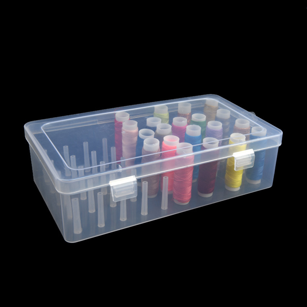 New Sewing Thread Box 42 Piece - Craft Embellishment Storage reseña y precio