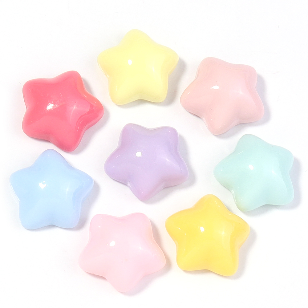 50pcs/lot 16mm Colorful Star R - Embellishment Crafts reseña y precio