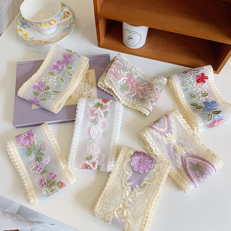 1 Yard Lace Embroidery Flower  - Lace Ribbon Trim reseña y precio