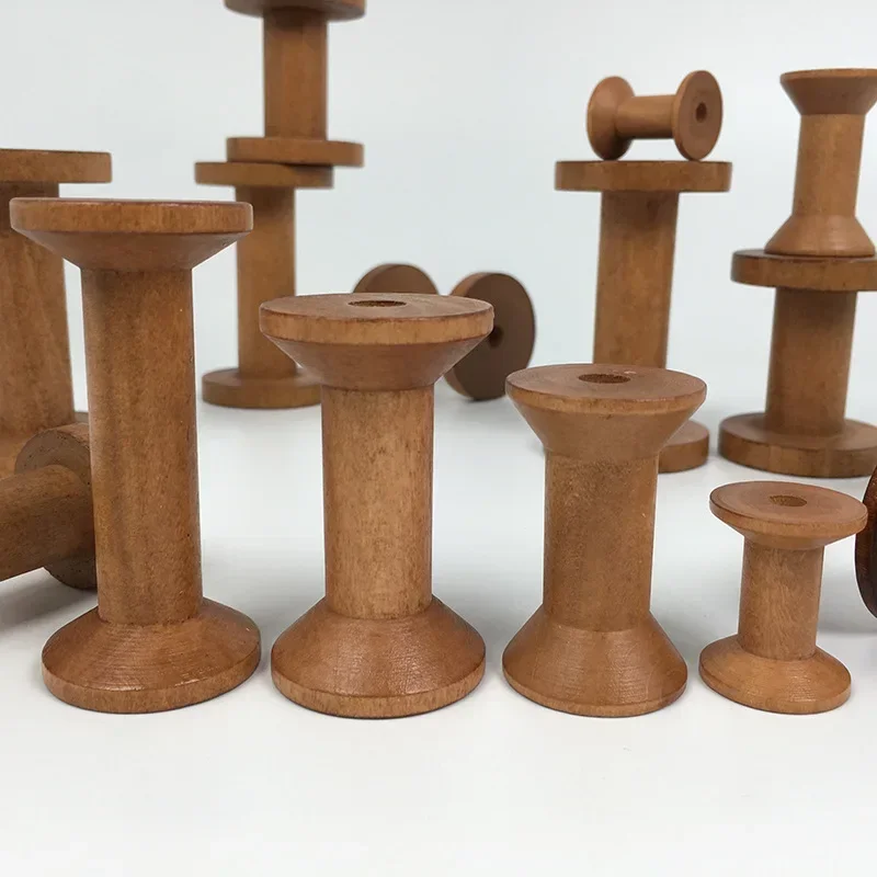Vintage Wooden Spools DIY Reel - Organza Ribbon Spool reseña y precio