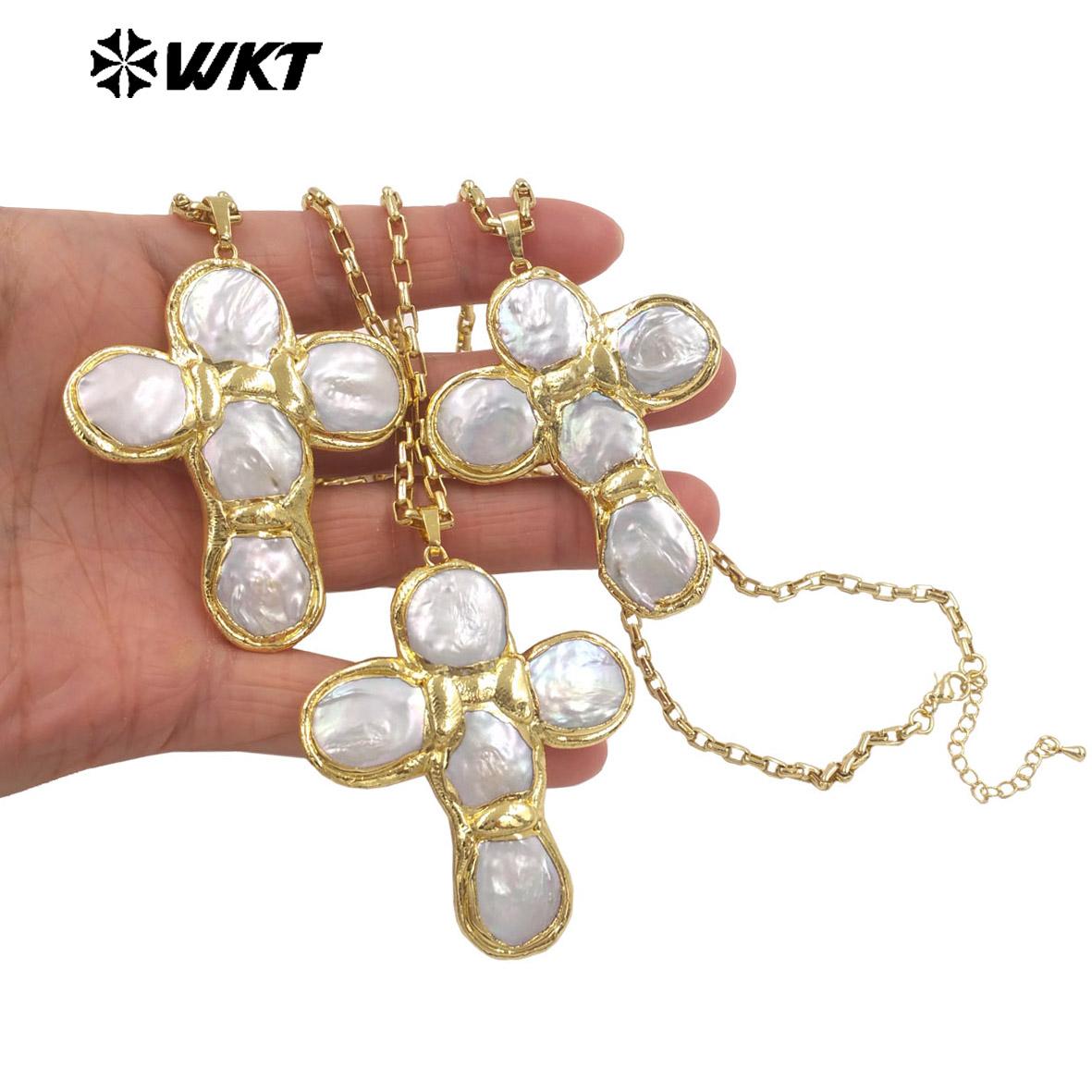 WT-JN349 Newest Design Natural - Pearl Trim Chain reseña y precio