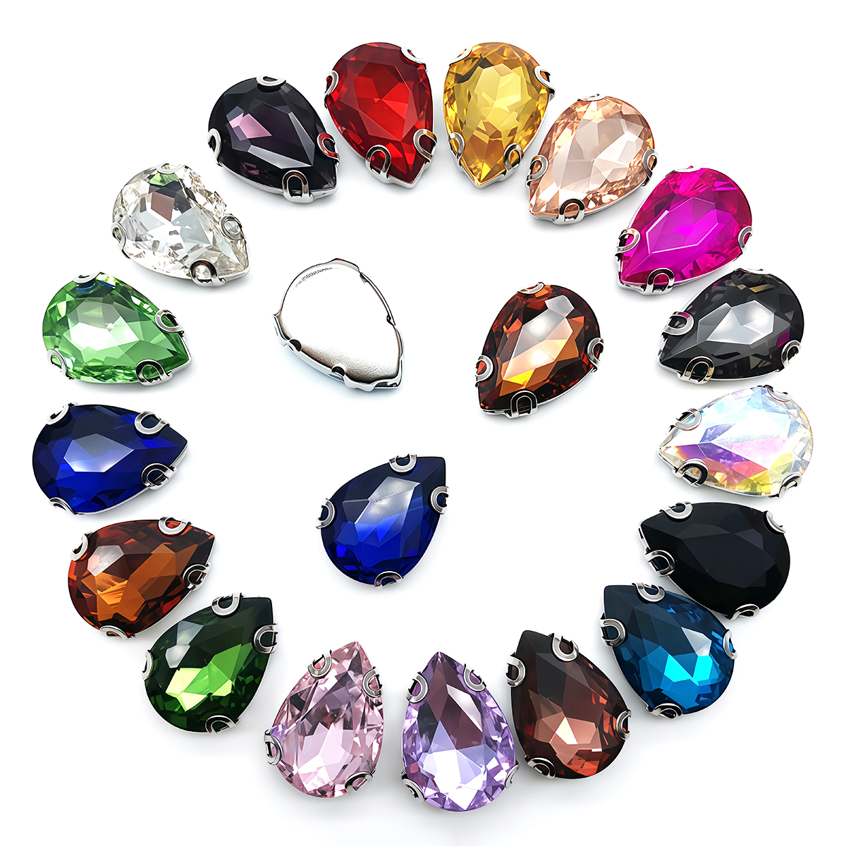 Water Drop Crystal Glass Rhine - Sew On Rhinestone reseña y precio