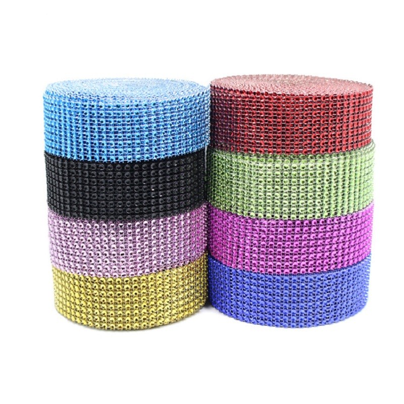 2Yard 4CM Gold Silver DIY Diam - Crystal Mesh Fabric reseña y precio