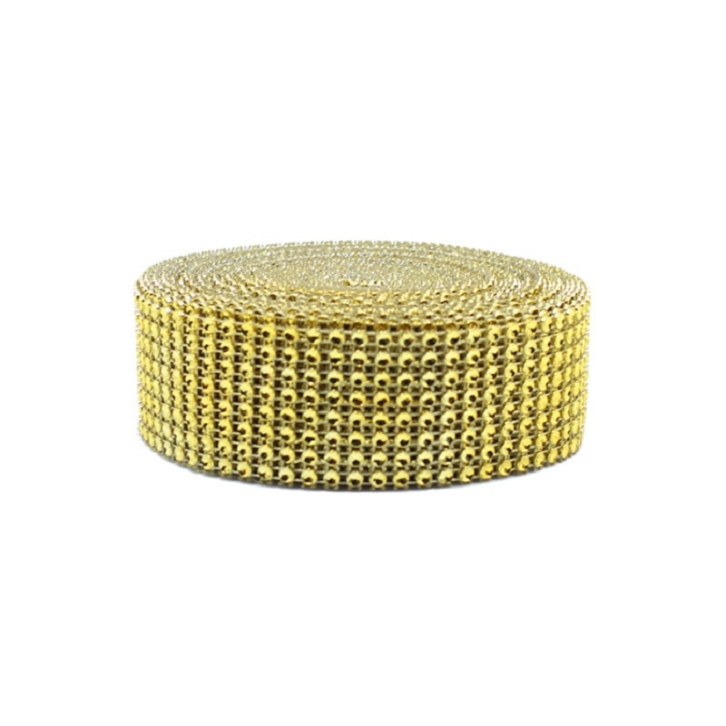 2Yard 4CM Gold Silver DIY Diam - Crystal Mesh Fabric reseña y precio