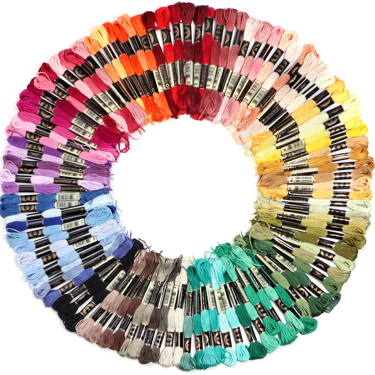 6Pcs/Lot Multicolor Polyester  - Embroidery Embellishments reseña y precio
