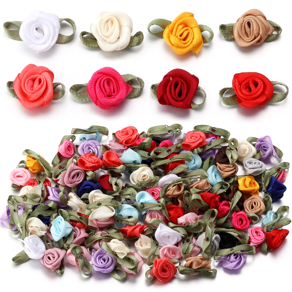 50Pcs 1.5x2.5cm 18 Colors For  - Embellishment Crafts reseña y precio
