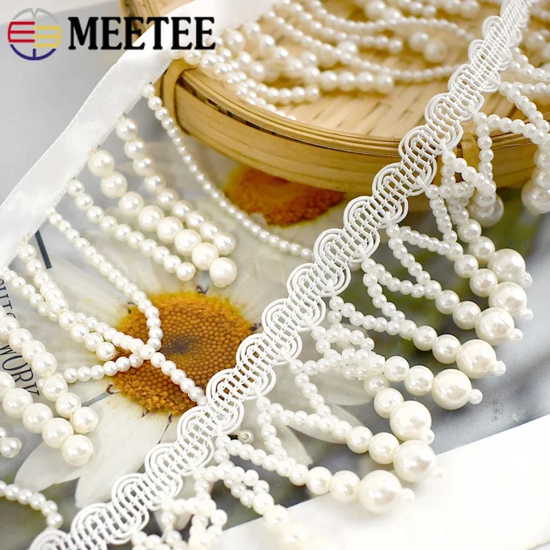 1/2Yards Pearl Beaded Tassel F - Fringe Ribbon Sewing reseña y precio