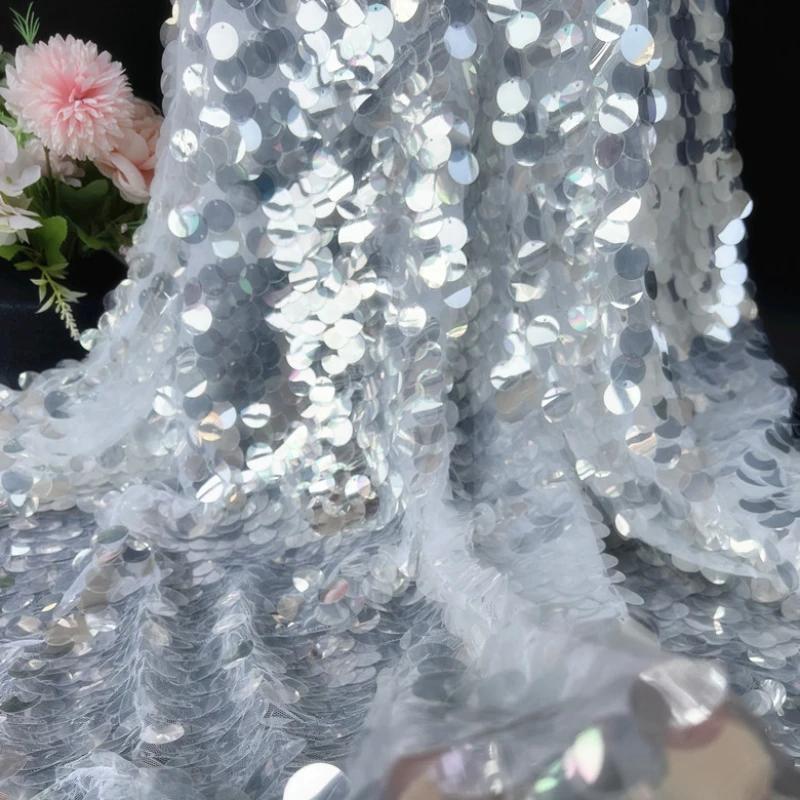 Encrypted Crystal Sequin Fabri - Crystal Mesh Fabric reseña y precio