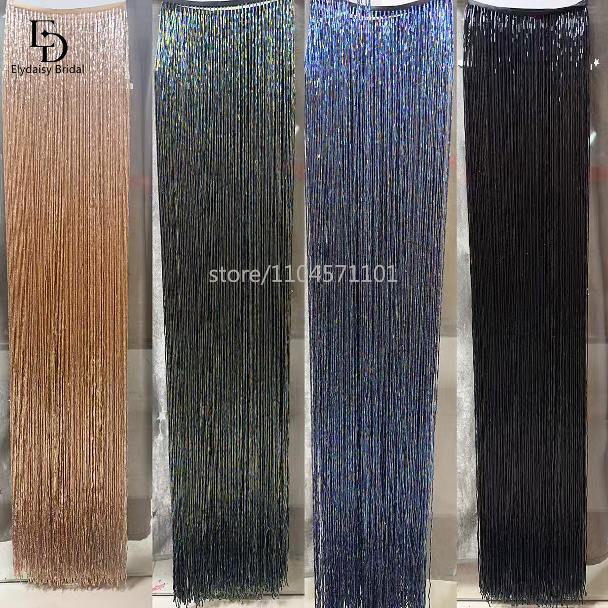 ELYDAISY 1Meter Length Champag - Fringe Ribbon Sewing reseña y precio