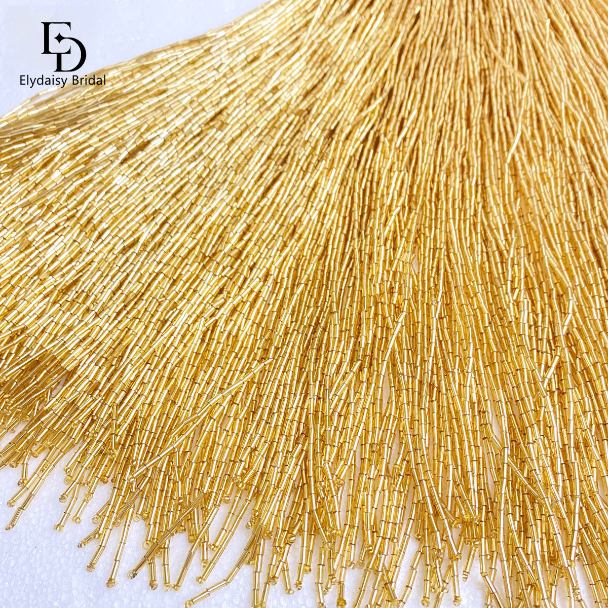 ELYDAISY 1Meter Length Champag - Fringe Ribbon Sewing reseña y precio