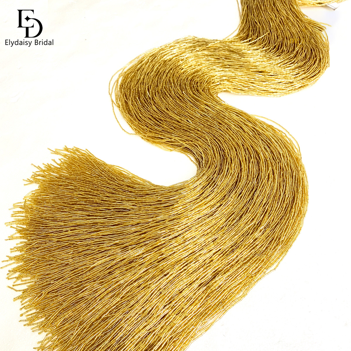 ELYDAISY 1Meter Length Champag - Fringe Ribbon Sewing reseña y precio