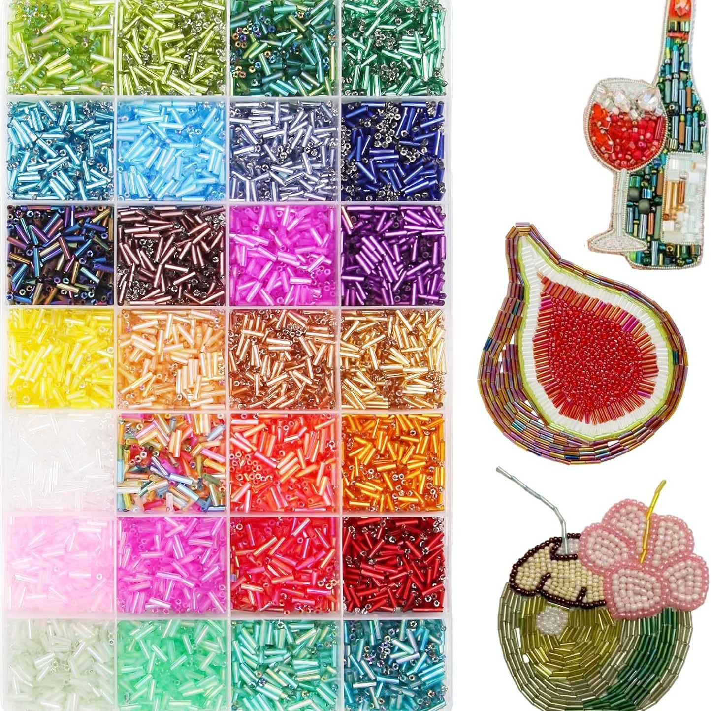 About 6720Pcs/Box 7mm 28 Color - Craft Embellishment Storage reseña y precio