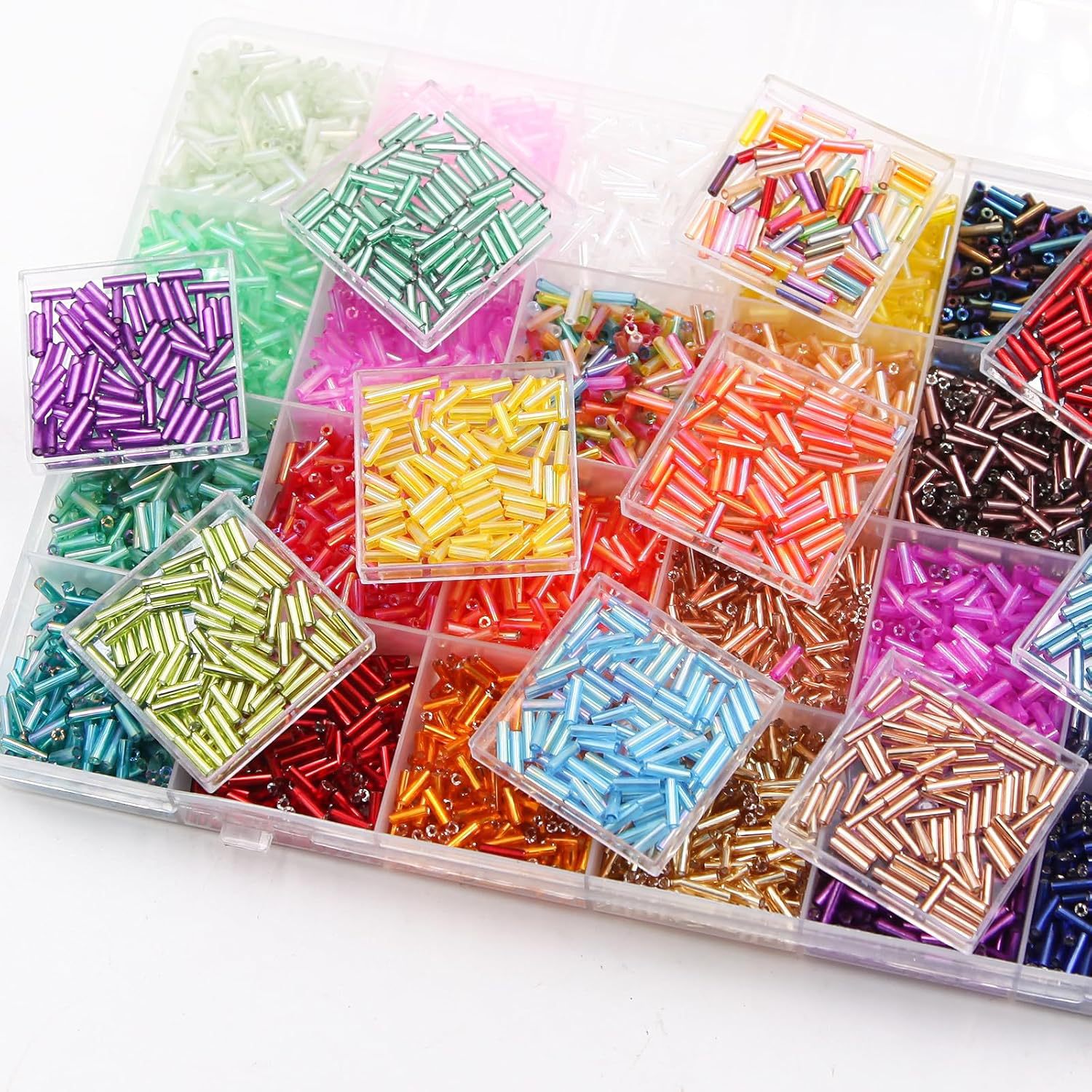 About 6720Pcs/Box 7mm 28 Color - Craft Embellishment Storage reseña y precio