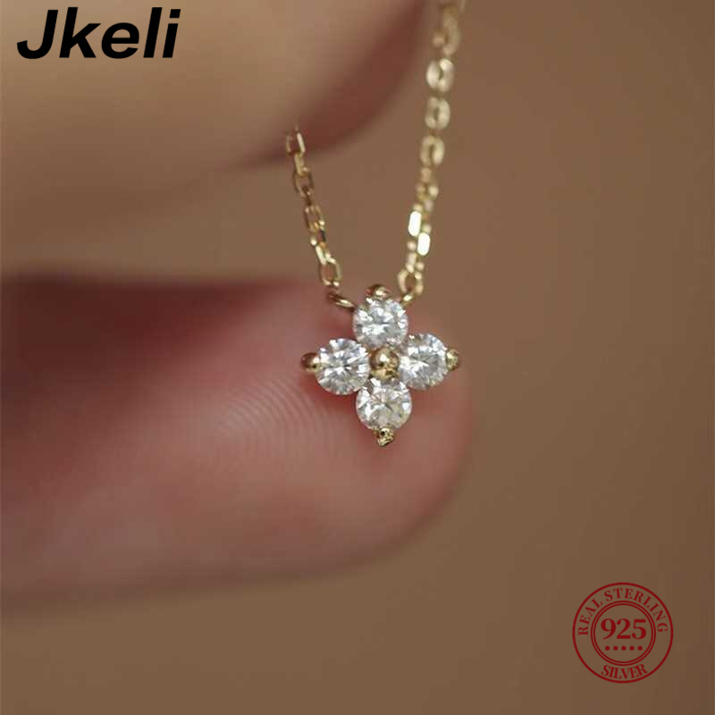 Jkeli 925 sterling silver plat - Pearl Trim Chain reseña y precio