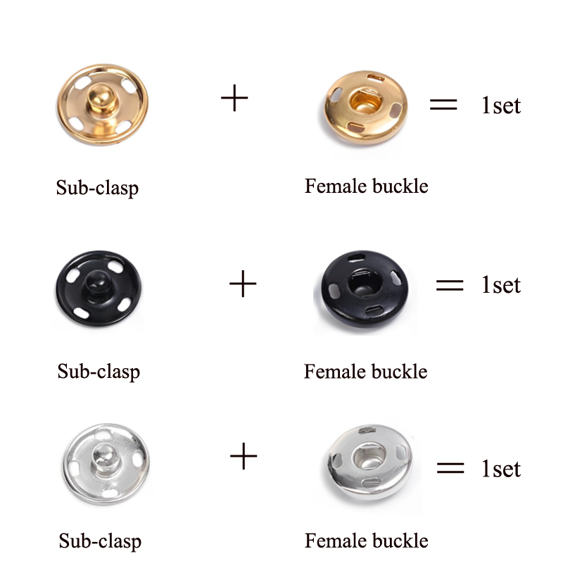 10/50 Set 8-10mm Metal Sew-on  - Iron On Stud Set reseña y precio