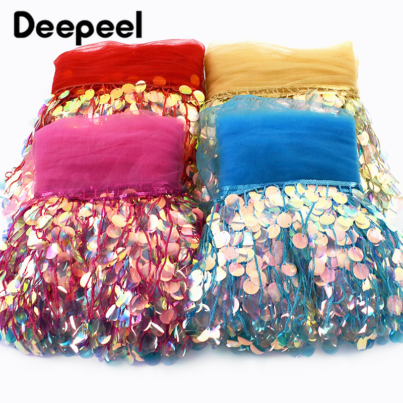 3Yards 17cm Beaded Sequins Tas - Beaded Trim Fringe reseña y precio