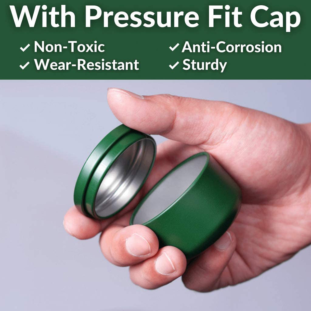 Tea Can with Airtight Lids Tin - Craft Embellishment Storage reseña y precio
